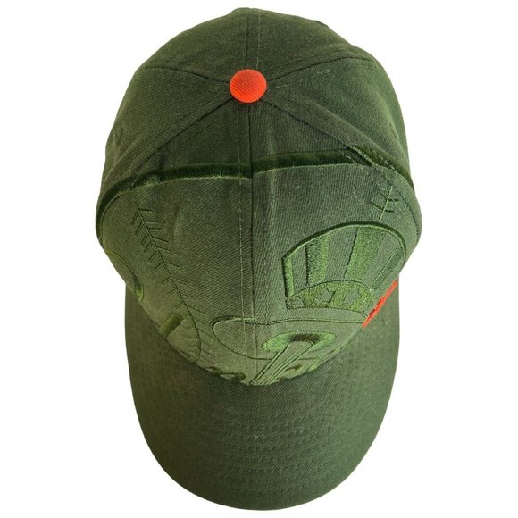 59FIFTY New York Yankees New Era Baseball Hat Fitted 7 1/2 Army Green Orange Log - Picture 7 of 8